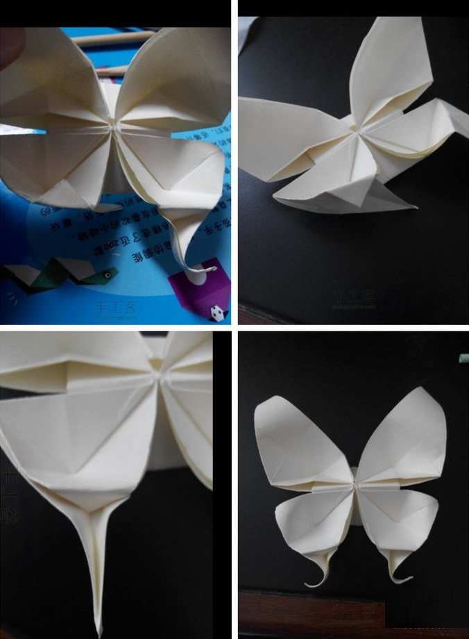 [立体蝴蝶折纸步骤图解]立体折纸蝴蝶教程步骤