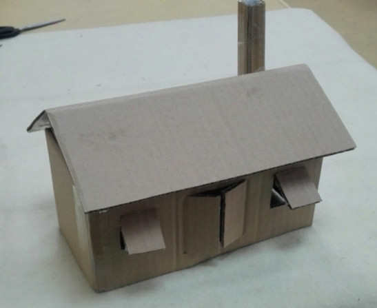 [废弃纸盒小制作]废弃的纸盒如何制作纸房子
